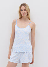 Ovs Pyjama Top With Small Flowers Print